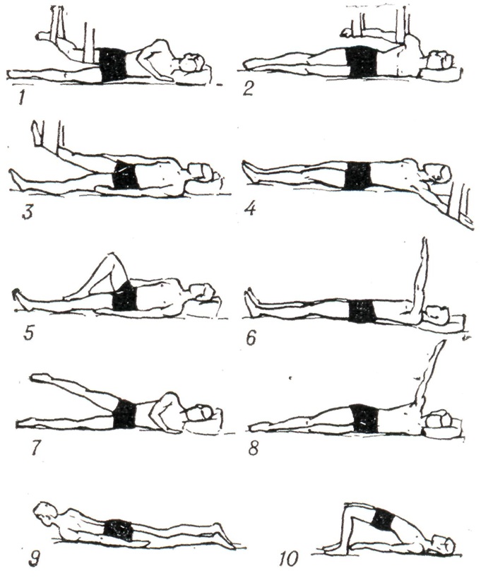 Лфк после операции на позвоночнике поясничного. ЛФК при компрессионном переломе позвоночника 1 период. ЛФК гимнастика для укрепления мышц спины. ЛФК при остеохондрозе лежа. ЛФК сколиоз 1 степени упражнения.
